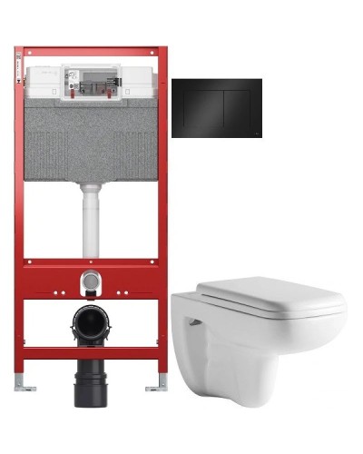 Комплект подвесной унитаз Orange C03-100W + система инсталляции Tece 9300302 + 9240407