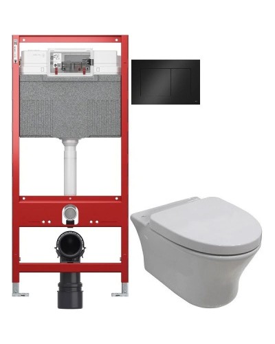 Комплект подвесной унитаз Noken Hotels N399999901 + N356330439 + система инсталляции Tece 9300302 + 9240407