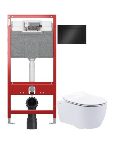 Комплект подвесной унитаз SSWW NC2038 + система инсталляции Tece 9300302 + 9240407