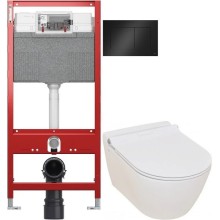 Комплект подвесной унитаз Serel Smart SM25SL + система инсталляции Tece 9300302 + 9240407