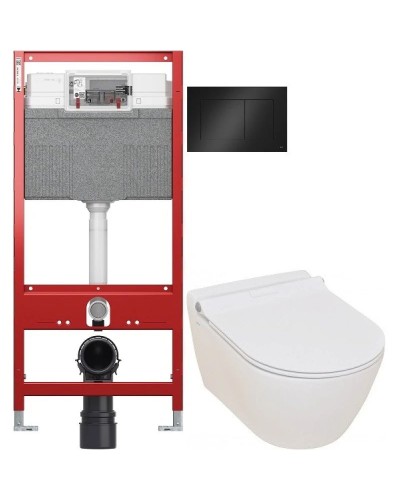Комплект подвесной унитаз Serel Smart SM25SL + система инсталляции Tece 9300302 + 9240407