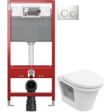 Комплект подвесной унитаз Toto CF CW132Y#NW1 + VC130 + система инсталляции Tece 9300302 + 9240921