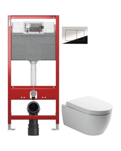 Комплект подвесной унитаз SSWW CT2038V + система инсталляции TECE 9300302 + 9240401
