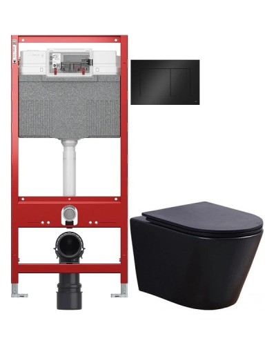 Комплект подвесной унитаз Esbano CLAVEL ESUPCLAVBM + система инсталляции Tece 9300302 + 9240407