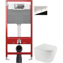 Комплект подвесной унитаз Teka Nexos 117320001 + система инсталляции TECE 9300302 + 9240401