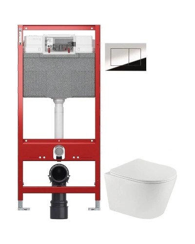 Комплект подвесной унитаз Teka Nexos 117320001 + система инсталляции TECE 9300302 + 9240401