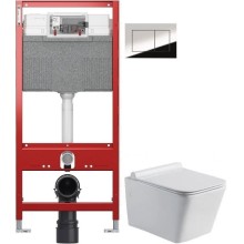 Комплект подвесной унитаз Teka Formentera 11.732.00.00 + система инсталляции TECE 9300302 + 9240401