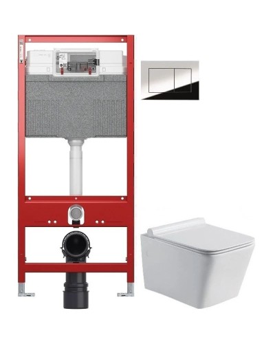 Комплект подвесной унитаз Teka Formentera 11.732.00.00 + система инсталляции TECE 9300302 + 9240401