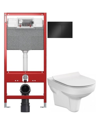 Комплект подвесной унитаз Cersanit City MZ-CITY-Con-S-DL + система инсталляции Tece 9300302 + 9240407