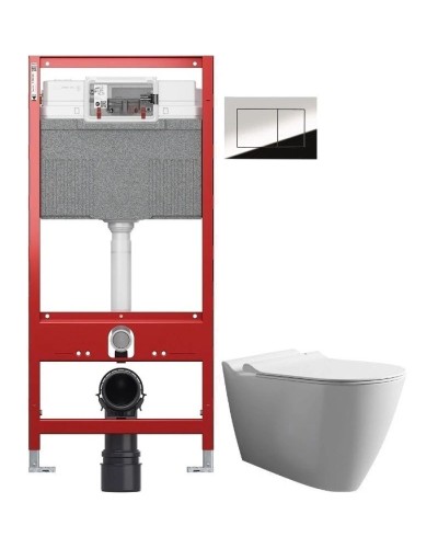 Комплект подвесной унитаз Bien Mineral MNKA052N1VP0W3000 + система инсталляции TECE 9300302 + 9240401