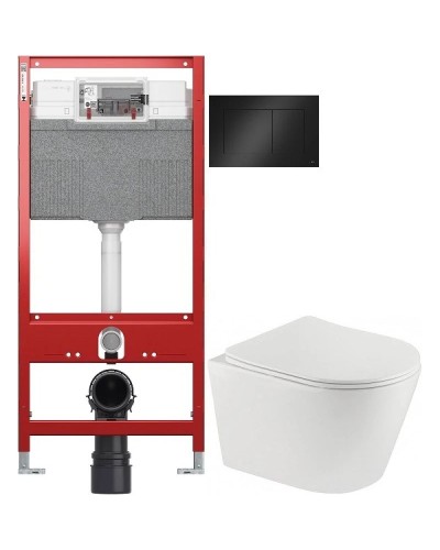 Комплект подвесной унитаз Teka Nexos 117320001 + система инсталляции Tece 9300302 + 9240407