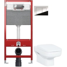 Комплект подвесной унитаз Creavit Sphinx SP320-11CB00E-0000 + KC1803.01.0000E + система инсталляции TECE 9300302 + 9240401