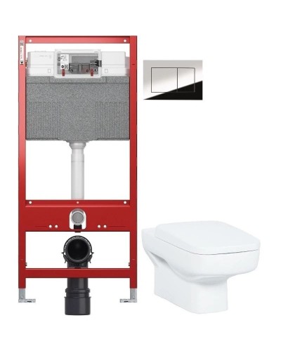 Комплект подвесной унитаз Creavit Sphinx SP320-11CB00E-0000 + KC1803.01.0000E + система инсталляции TECE 9300302 + 9240401