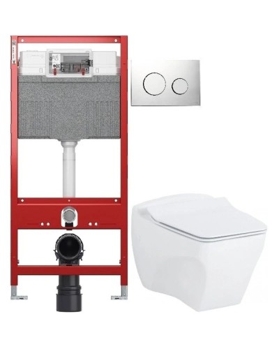 Комплект подвесной унитаз Creavit Bull BL320-11CB00E-0000 + KC0603.01.0000E + система инсталляции TECE 9300302 + 9240921