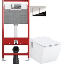 Комплект подвесной унитаз Creavit Trend TP324-11CB00E-0000 + KC2303.01.0000E + система инсталляции Tece 9300302 + 9240401