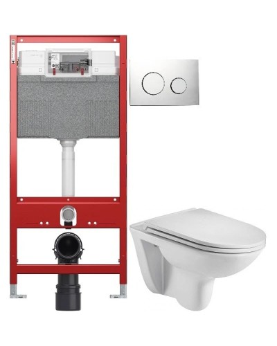Комплект подвесной унитаз WeltWasser Baarbach 004GL-WT 10000003811 + система инсталляции Tece 9300302 + 9240921