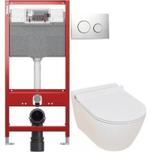 Комплект подвесной унитаз Serel Smart SM25SL + система инсталляции Tece 9300302 + 9240921