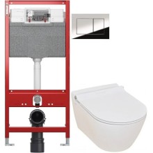 Комплект подвесной унитаз Serel Smart SM25SL + система инсталляции Tece 9300302 + 9240401