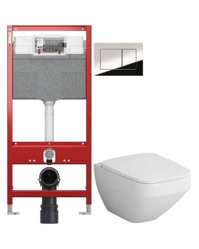 Комплект подвесной унитаз Am.Pm Inspire 2.0 C50A1700SC + система инсталляции Tece 9300302 + 9240401