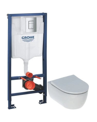 Комплект подвесной унитаз Geberit iCon 500.784.01.1 + система инсталляции Grohe 38772001