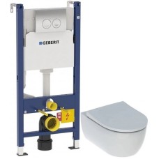 Комплект подвесной унитаз Geberit iCon 500.784.01.1 + система инсталляции Geberit 458.124.21.1