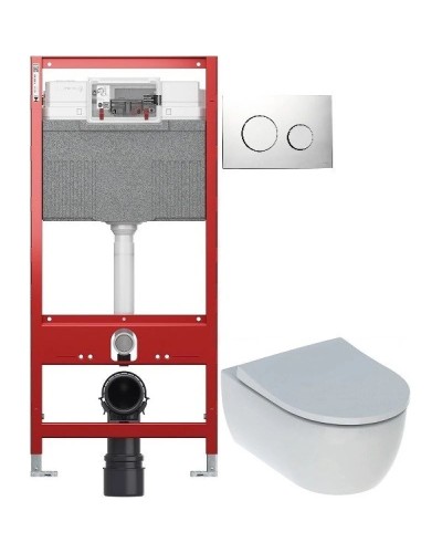 Комплект подвесной унитаз Geberit iCon 500.784.01.1 + система инсталляции Tece 9300302 + 9240921