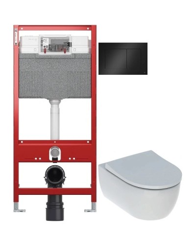 Комплект подвесной унитаз Geberit iCon 500.784.01.1 + система инсталляции Tece 9300302 + 9240407