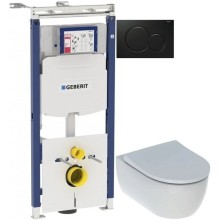 Комплект подвесной унитаз Geberit iCon  500.784.01.1 + система инсталляции Geberit 111.362.00.5 + 115.770.DW.5