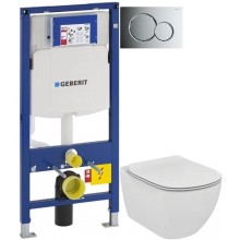 Комплект подвесной унитаз Ideal Standard Tesi Aquablade T007901 + T352701 + система инсталляции Geberit 111.300.00.5 + 115.770.21.5 + 111.815.00.1