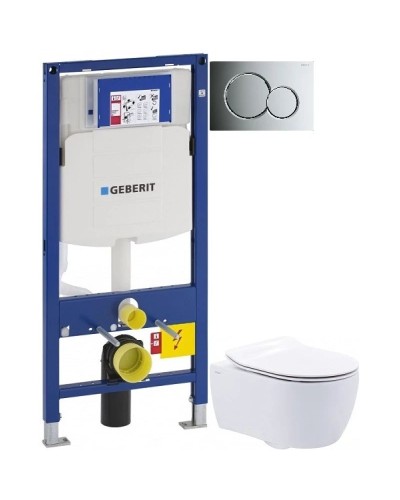 Комплект подвесной унитаз SSWW NC2038 + система инсталляции Geberit 111.300.00.5 + 115.770.21.5 + 111.815.00.1