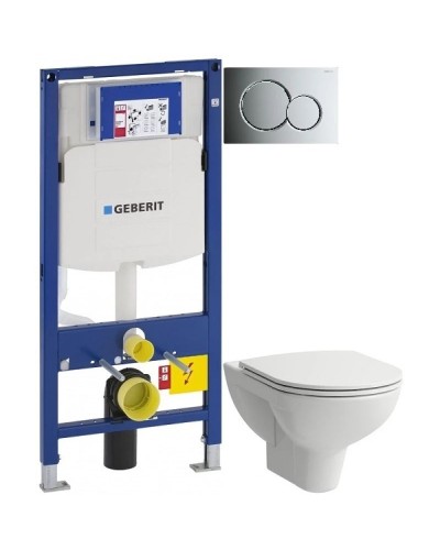 Комплект подвесной унитаз Laufen Pro 8.2095.0.000.000.1 + 8.9896.6.000.000.1 + система инсталляции Geberit 111.300.00.5 + 115.770.21.5 + 111.815.00.1