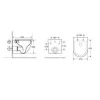 Комплект подвесной унитаз WeltWasser Merzbach 004GL-WT 10000003661 + система инсталляции Geberit 111.300.00.5 + 115.770.21.5 + 111.815.00.1
