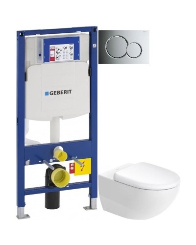 Комплект подвесной унитаз Duravit Architec 45720900A1 + система инсталляции Geberit 111.300.00.5 + 115.770.21.5 + 111.815.00.1