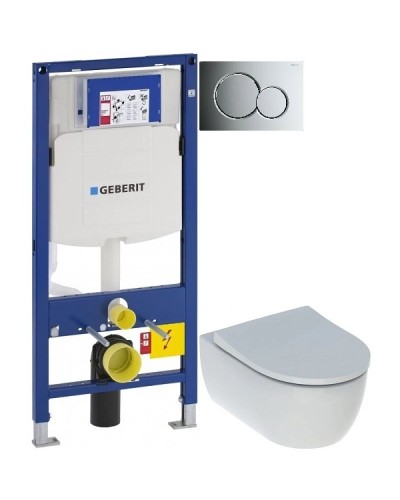 Комплект подвесной унитаз Geberit iCon 500.784.01.1 + система инсталляции Geberit 111.300.00.5 + 115.770.21.5 + 111.815.00.1