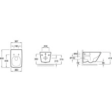 Комплект подвесной унитаз Jacob Delafon Escale E1306-00 + система инсталляции Geberit 111.362.00.5 + 115.770.21.5