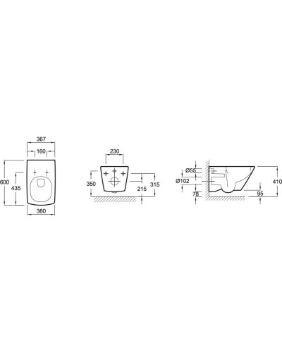 Комплект подвесной унитаз Jacob Delafon Escale E1306-00 + система инсталляции Geberit 111.362.00.5 + 115.770.21.5