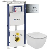 Комплект подвесной унитаз Ideal Standard Tesi Aquablade T007901 + T352701 + система инсталляции Geberit 111.362.00.5 + 115.770.21.5