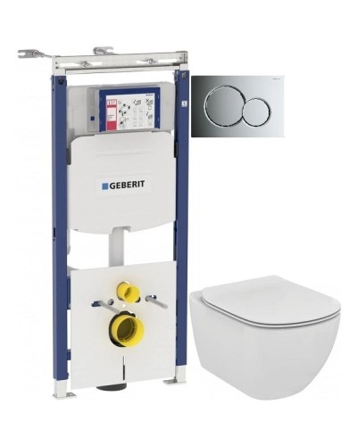 Комплект подвесной унитаз Ideal Standard Tesi Aquablade T007901 + T352701 + система инсталляции Geberit 111.362.00.5 + 115.770.21.5