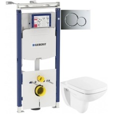 Комплект подвесной унитаз Roca Debba 346997000 + ZRU9302826 + система инсталляции Geberit 111.362.00.5 + 115.770.21.5