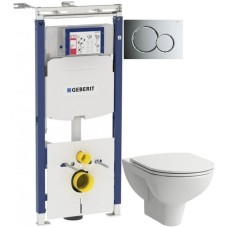 Комплект подвесной унитаз Laufen Pro 8.2095.0.000.000.1 + 8.9896.6.000.000.1 + система инсталляции Geberit 111.362.00.5 + 115.770.21.5