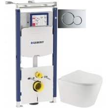 Комплект подвесной унитаз Teka Nexos 117320001 + система инсталляции Geberit 111.362.00.5 + 115.770.21.5