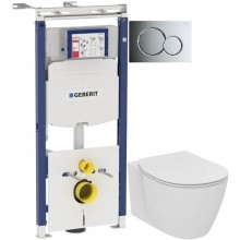 Комплект подвесной унитаз Ideal Standard Connect E771801 + E772401 + система инсталляции Geberit 111.362.00.5 + 115.770.21.5
