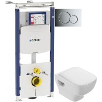 Комплект подвесной унитаз Jacob Delafon Struktura EDF102-00 + E4272-00 + система инсталляции Geberit 111.362.00.5 + 115.770.21.5