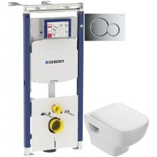 Комплект подвесной унитаз Jacob Delafon Struktura EDF102-00 + E4272-00 + система инсталляции Geberit 111.362.00.5 + 115.770.21.5
