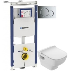 Комплект подвесной унитаз Jacob Delafon Struktura EDF102-00 + E70025-00 + система инсталляции Geberit 111.362.00.5 + 115.770.21.5
