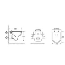 Комплект подвесной унитаз WeltWasser Baarbach 004GL-WT 10000003811 + система инсталляции Geberit 111.362.00.5 + 115.770.21.5