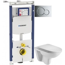 Комплект подвесной унитаз WeltWasser Baarbach 004GL-WT 10000003811 + система инсталляции Geberit 111.362.00.5 + 115.770.21.5