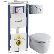 Комплект подвесной унитаз Ideal Standard Connect E803501 + E712701 + система инсталляции Geberit 111.362.00.5 + 115.770.21.5