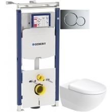 Комплект подвесной унитаз Duravit Architec 45720900A1 + система инсталляции Geberit 111.362.00.5 + 115.770.21.5