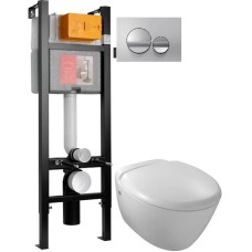 Комплект подвесной унитаз Jacob Delafon Presquile E4440-00 + система инсталляции Jacob Delafon E33131RU-NF + E20859-CP-MTC